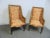 Modern Hollywood Regency Style Modern High Back Lounge Chairs - a Pair For Sale - Image 3 of 10
