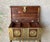 Mid 20th‑Century Spanish Colonial-Style Hand Hewn Walnut Wood & Brass Accent Box For Sale - Image 13 of 18