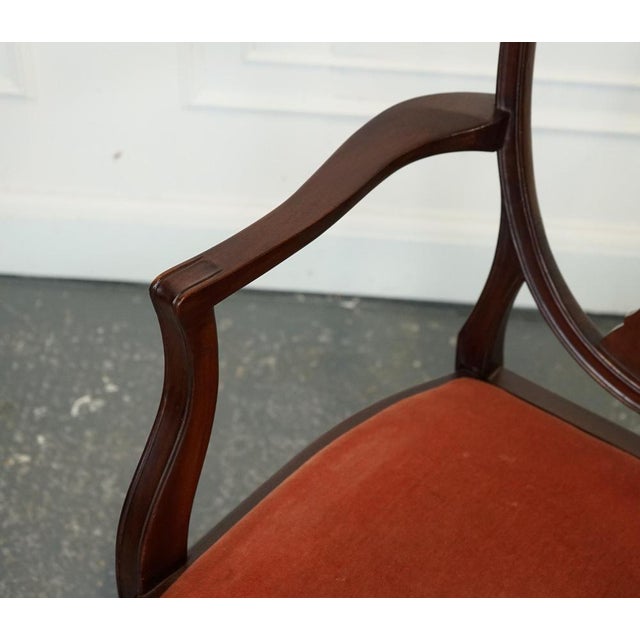 Set of Victorian Hepplewhite Carver Hallway Side Chairs For Sale - Image 11 of 18