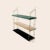 Black Marquina Marble and Brass Morse Shelf by OxDenmarq For Sale - Image 4 of 6