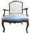 Mid 20th Century Mid 20th Century Schoonbeck of Grand Rapids Louis XV Oak Fauteuils With New Leather and Embroidery Upholstery - A Pair For Sale - Image 5 of 7