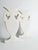 Postmodern Vintage Flattened White Ceramic Urn Vases, 1980s, Set of 2 For Sale - Image 3 of 14