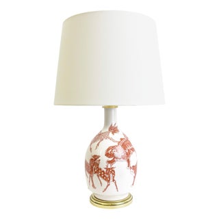 Chinoiserie Table Lamp by Porcelaine De Paris, 1970s For Sale