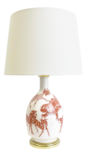 Chinoiserie Table Lamp by Porcelaine De Paris, 1970s
