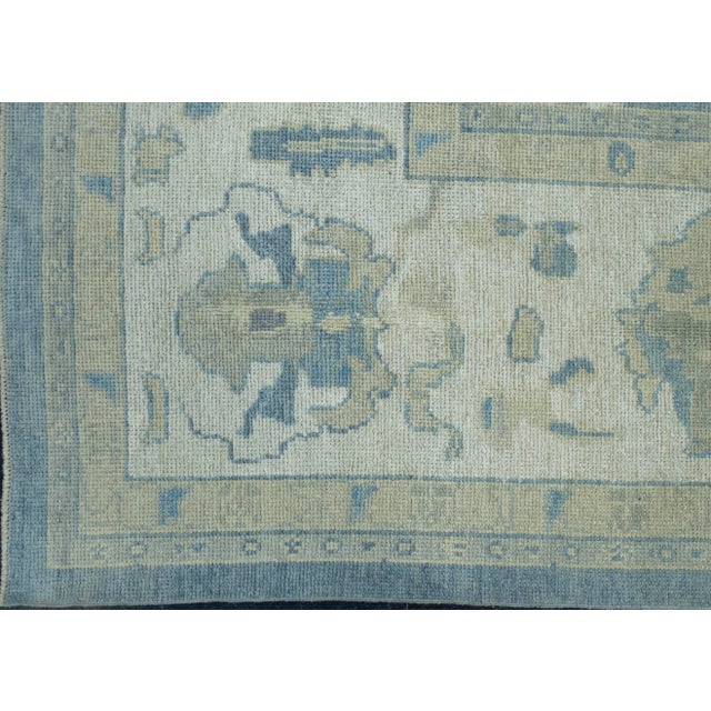 Turkish Oushak Rug 11'8" x 14'11" #18516 For Sale - Image 4 of 8