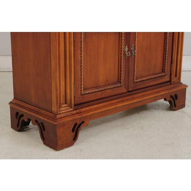 Pair of Lexington Irish Country Cherry Tall Bookcases For Sale - Image 10 of 18