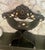 19th-Century Antique Italian Renaissance Revival Inlaid Bone Savonarola Chair For Sale - Image 12 of 18