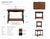 OLD CHAPEL HOME COLLECTION™ ARCHITECTURAL TURNED-LEG SOLID WOOD ACCENT TABLE Satin Walnut & Dark Walnut Edition A...