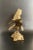 Vintage Brass Eagle Landing on Rock Sculpture For Sale - Image 4 of 12