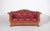 Wood Empire French Canape Upholstered in Red Fabric For Sale - Image 7 of 10