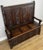 French Style Monks Bench in Oak For Sale - Image 4 of 16