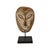 Bring a piece of African culture into your home with our Lega Mask from Congo on a custom metal stand. Hand-carved from...