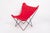 Vintage Mid Century Red Butterfly Canvas and Metal Chair by Knoll, 1970s For Sale - Image 10 of 10