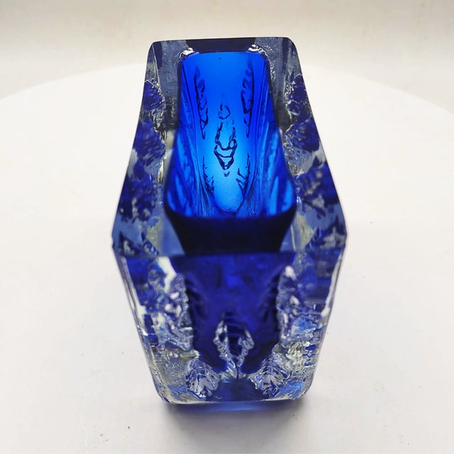 Blue Rectangular Ashtray or Catch-All in Handcrafted Murano Glass attributed to Mandruzzato, Italy, 1960s For Sale - Image 8 of 11