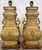 1940s James Mont Style Pair of Cast Brass Table Lamps For Sale - Image 9 of 11
