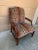 Late 20th Century English Chippendale Mahogany Armchair in Leopard Upholstery For Sale - Image 5 of 12