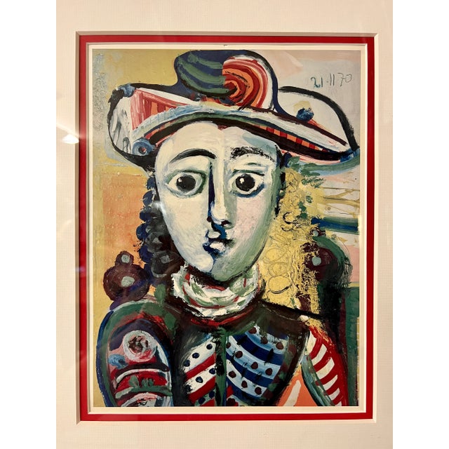 Abstract Picasso Style Portrait Print For Sale - Image 3 of 10