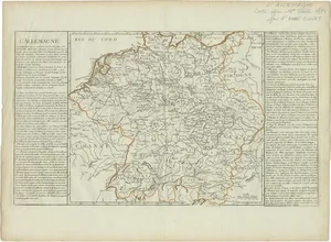 Antique Map of Germany by Clouet, 1787