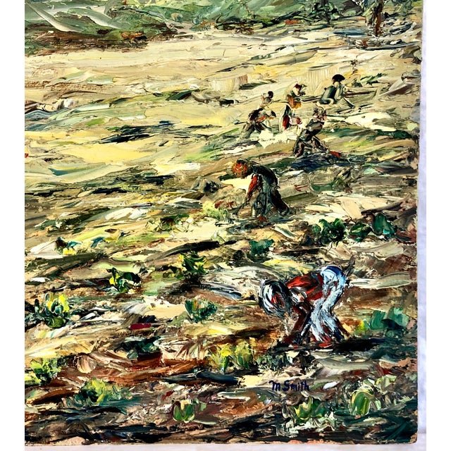 Mid-Century Social Realism Captured in “Braceros at Work” by Mildred H. Smith For Sale In San Francisco - Image 6 of 10