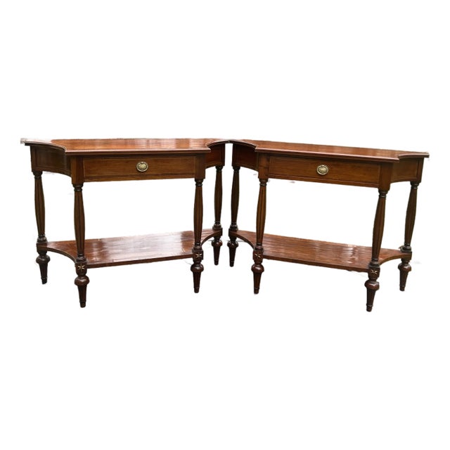 1940s Pair 2 Tier Italian Consoles For Sale