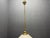 Mid-Century White Murano Glass Pendant Light with Black Rim, Italy, 1970s For Sale - Image 13 of 14