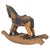Mexican Mid-Century Mexican Folk Art Hand-Carved Polychrome Wooden Rocking Horse For Sale - Image 3 of 16