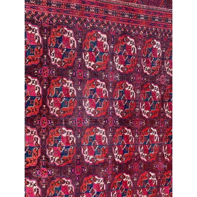 Textile Antique Large Boukhara Rug, 1920s For Sale - Image 7 of 18