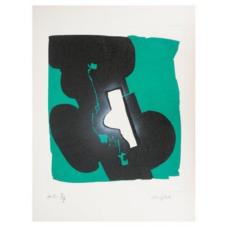 Ladislas Kijno, Le Temps Maintenu Vert, Screenprint, 20th Century For Sale