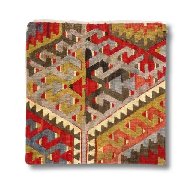 Traditional Vintage Hand Woven K129 Pillow 16" For Sale - Image 3 of 3