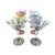 Set of 6 Jeing Hand Blown Pastel Art Glass Martini Glasses, Mixed Sizes For Sale - Image 4 of 18