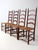 Set of 4 Antique Ladder Back Chairs With Rush Seats For Sale - Image 12 of 12