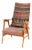 Mid-Century Modern Teak Lounge Chair With Kilim Upholstery, 1960s For Sale