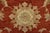 Ziegler Rug 9'3'' X 12'1'' Red Wool Traditional Hand-Knotted Oriental Carpet For Sale - Image 9 of 12