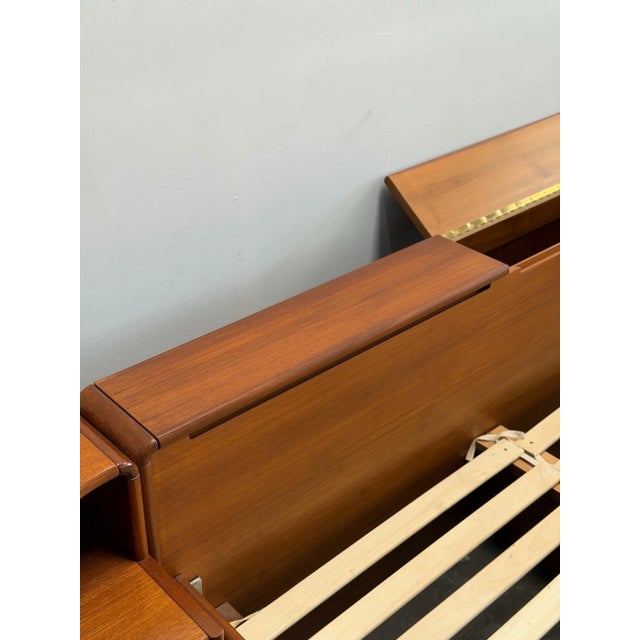 Vintage Danish Teak California King Bed For Sale - Image 9 of 18