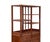 Wood Vintage Brown Oriental Treasure Display Curio Cabinet Bookcase For Sale - Image 7 of 13
