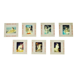 Mid-Century Bathing Beauties Nude Art Photography - 7 Slides For Sale