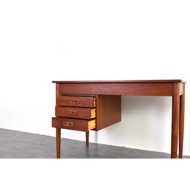Mid-Century Modern Danish Teak Executive Desk, 1960s For Sale - Image 15 of 17