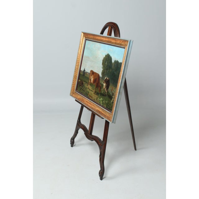 Jacquelart, Grazing Cows, 1890s, Oil on Canvas, Framed For Sale - Image 11 of 14
