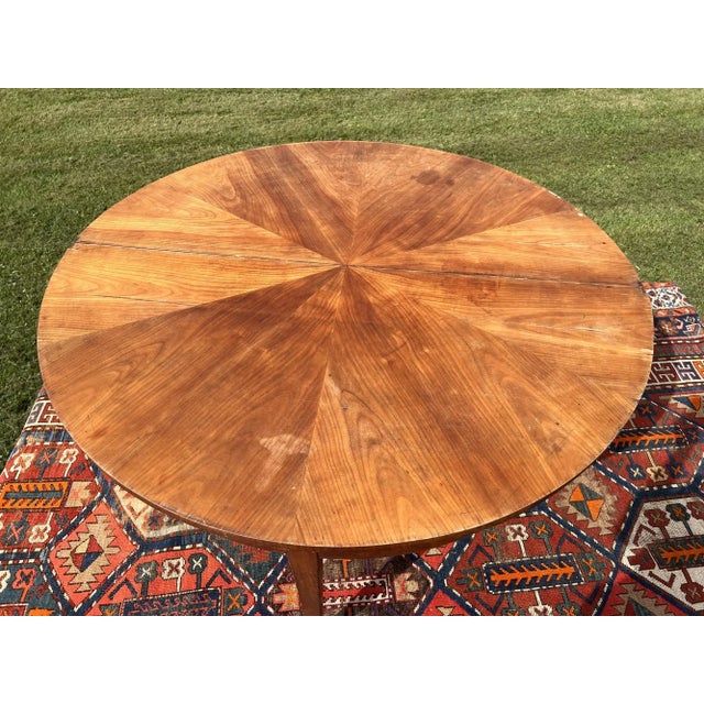 Antique Mahogany Demi LuneTable Federal Style For Sale - Image 9 of 11