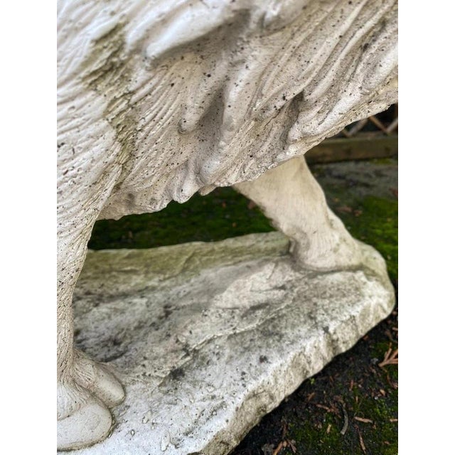 Large Cast Stone Wild Boar Garden Sculpture For Sale - Image 13 of 18