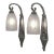 1930s Hugue French Art Deco Frosted Tulip Glass Wall Sconces - A Pair For Sale