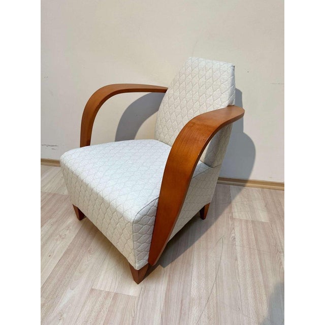 Spanish Club Chair in Beech and Plywood, 1990s For Sale - Image 10 of 18