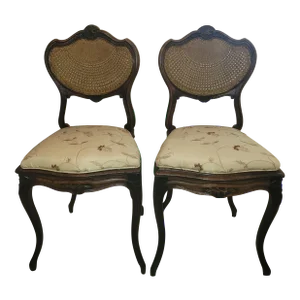 Antique Set of 2 French Accent Petite Chairs