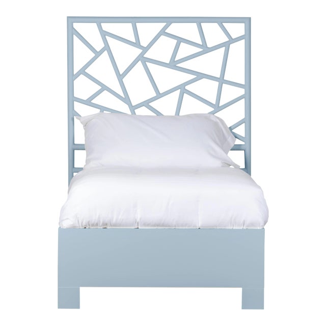 Tiffany Bed Twin Extra Long - Blue For Sale