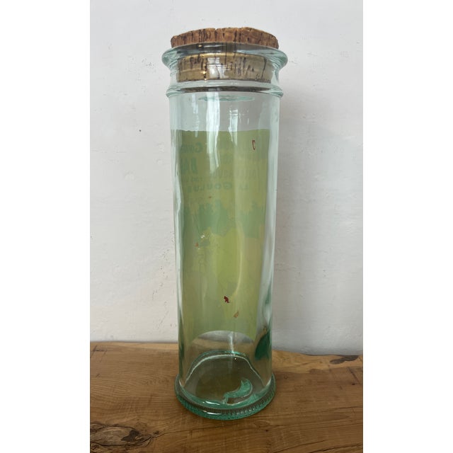 This art nouveau, vintage-style glass storage jar features a design inspired by the famous "Moulin Rouge: La Goulue"...