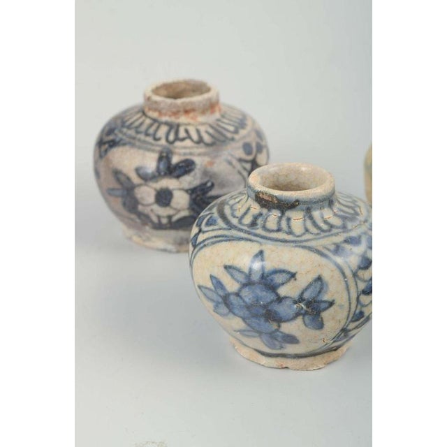 Small Korean Ceramic Vases with Patterns, 20th Century, Set of 3 For Sale - Image 3 of 6