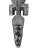 Black Vintage African Life Size Wooden Sculpture Black and White of a Crocodile Nuna Bobo Burkina Faso 78" For Sale - Image 8 of 8