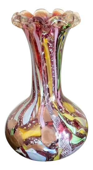 AVeM Tutti Frutti Mid-Century Murano Glass Vase
