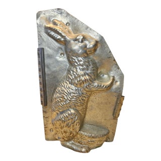 1930s Tall Standing Bunny Chocolate Mold For Sale