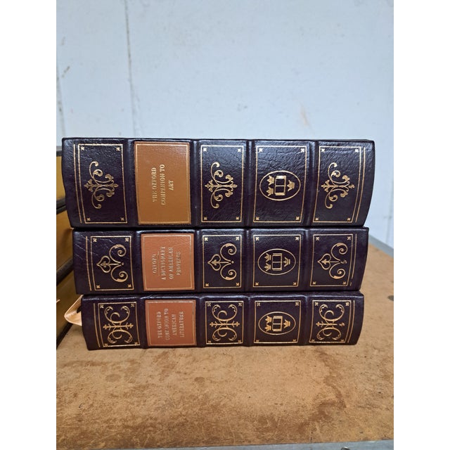 Oxford Companion Leather covered books by Easton Press 6 volumes. To include, Dictionary of American Proverbs, and...